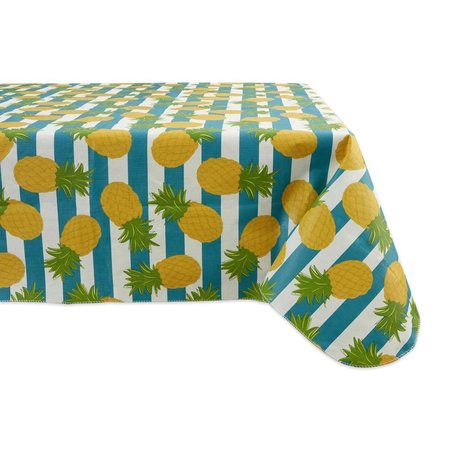 DESIGN IMPORTS 60 x 102 in. Pineapple Vinyl Tablecloth 70359A